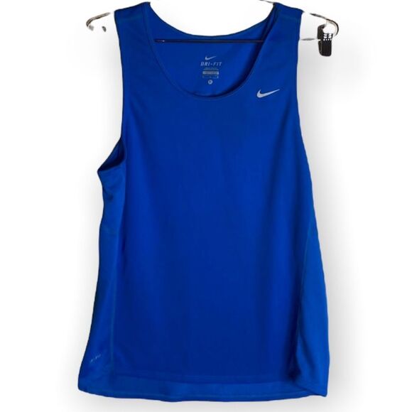 Nike dri fit blue workout athletic wear tank top size medium women’s Nik… - Picture 1 of 6